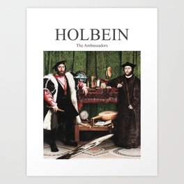 Hans Holbein Younger Ambassadors Art Exhibition Art Print