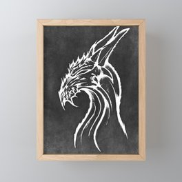 Old Dragon - Black Framed Mini Art Print