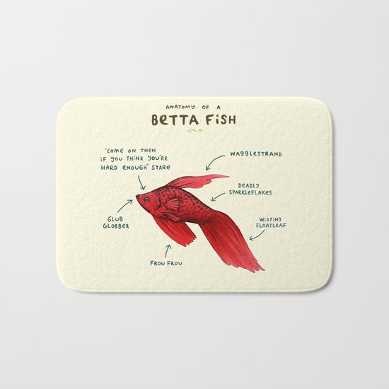 Anatomy of a Betta Fish Bath Mat