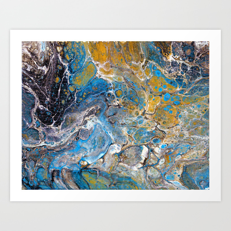 Mineralogy Abstract Flow Acrylic Art Print By Laurelandwren