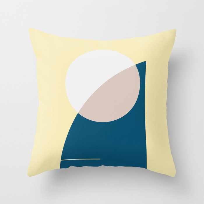 Sun Beach Palms - Soft Pastel  Throw Pillow