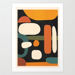 Abstract shapes in the skies 2 Art Print