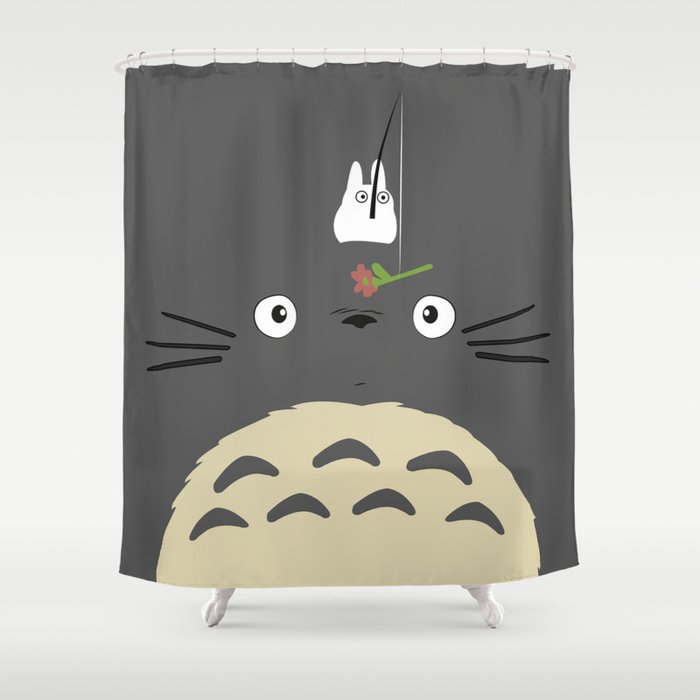 Cute Totoro Shower Curtain By Minettewasserman Society6
