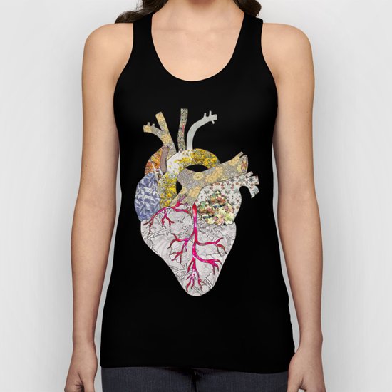 my heart is real Unisex Tank Top