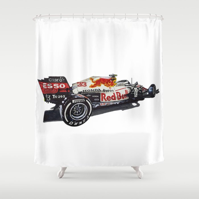 RB WHITE Shower Curtain