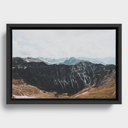 interstellar - landscape photography Framed Canvas
