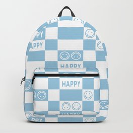HAPPY Checkerboard 2.0 (Morning Sky Light Blue Color) Backpack