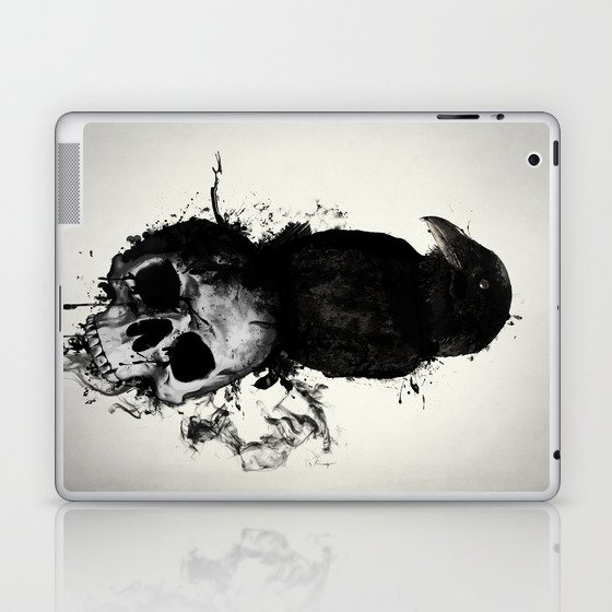 Raven and Skull Laptop & iPad Skin