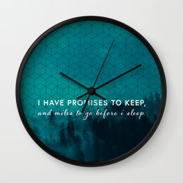 Into the woods Wall Clock