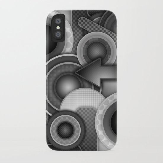 Monochrome Mayhem iPhone Case