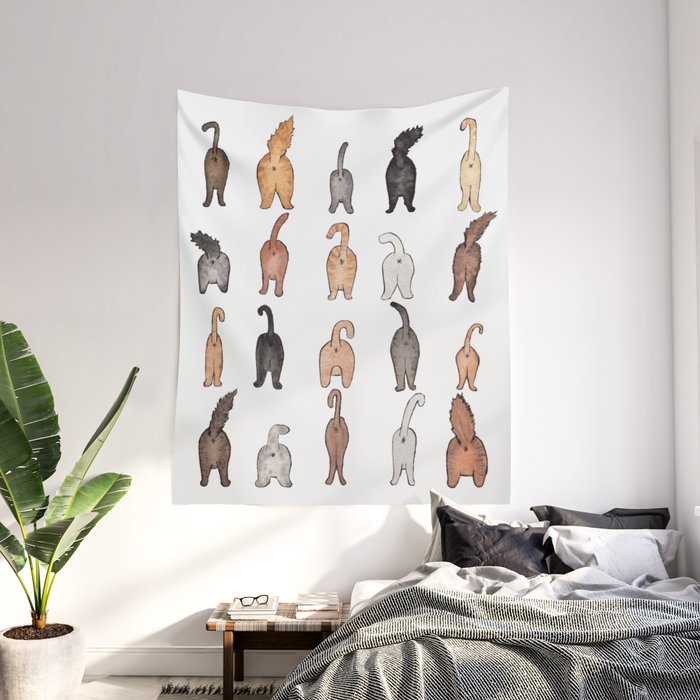Cat butt sale tapestry