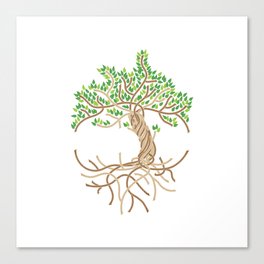 Rope Tree of Life. Rope Dojo 2017 white background Canvas Print