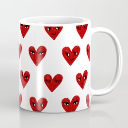Heart love valentines day gifts hearts with faces cute valentine Kaffeebecher