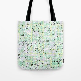 Pixel Pattern Geometric 106 Tote Bag | Shapes, Yellow, Lines, Design, Digital, Colorful, Green, Geometry, Pattern, Graphicdesign 