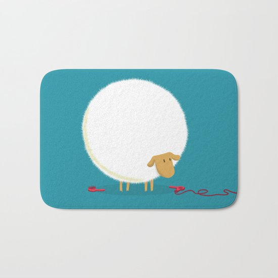 Fluffy Sheep Bath Mat