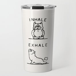 Inhale Exhale American Bully Travel Mug
