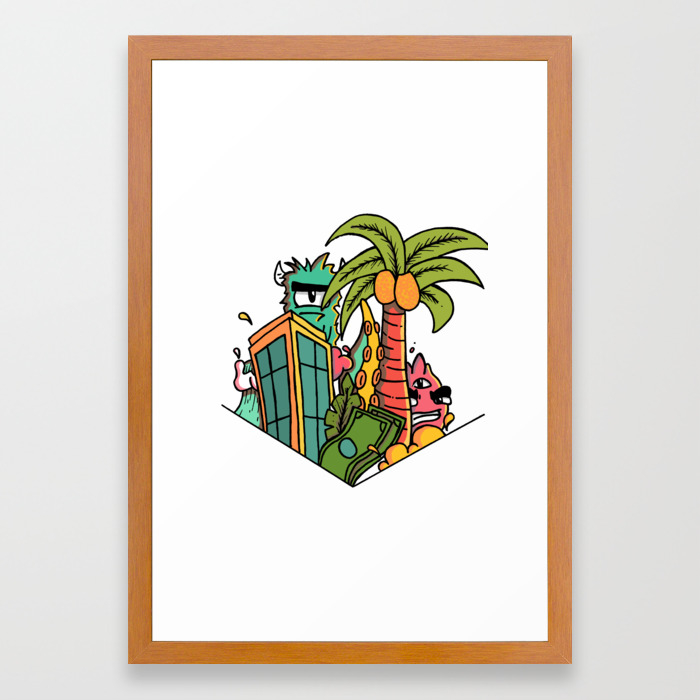 Doodles A La Vexx Framed Art Print By Benjart Society6