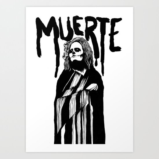 Muerte Art Print