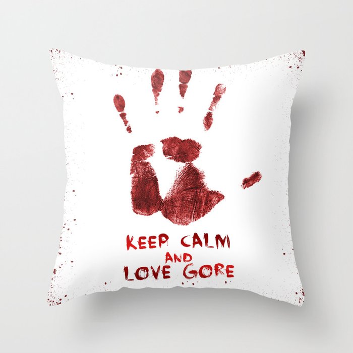 Love Gore Throw Pillow