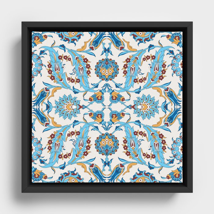 Elegant Arabesque Pattern  Framed Canvas