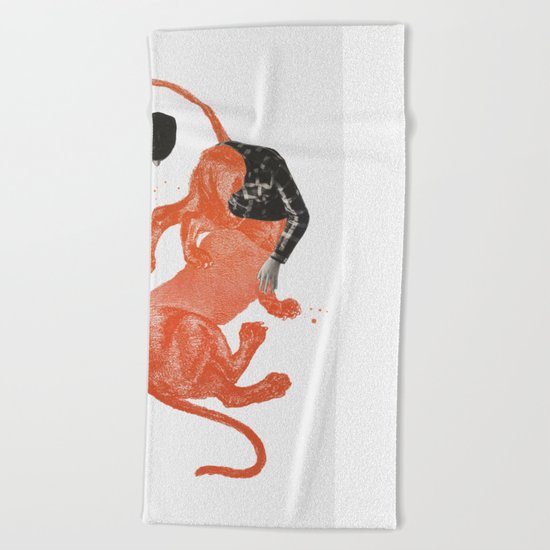 To The Beasts Beach Towel