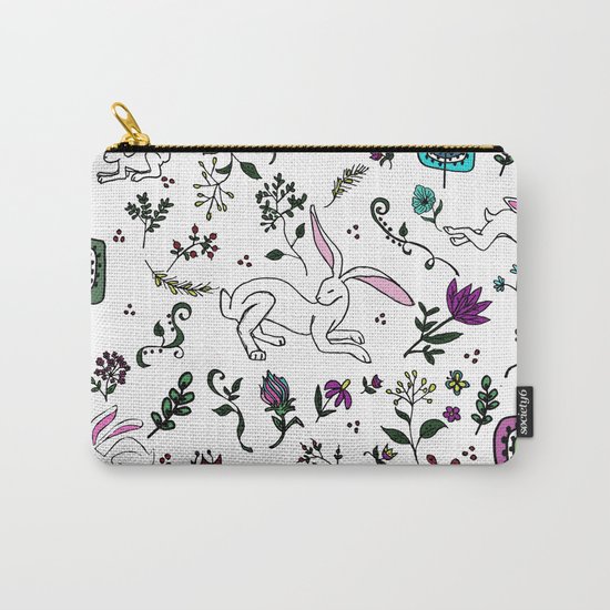 Spring Hare Carry-All Pouch