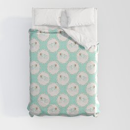 Whimsical Vintage Bicycle Duvet Cover