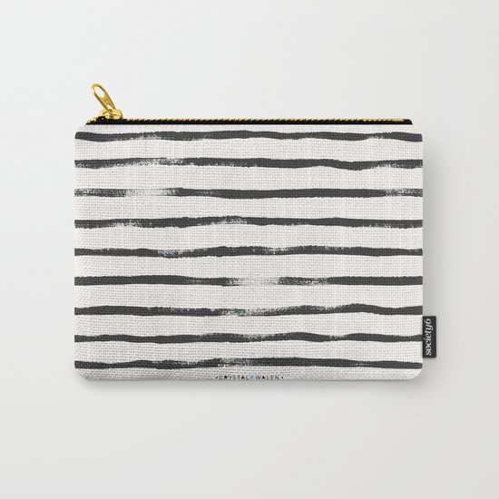 Thin Brush stripe Carry-All Pouch