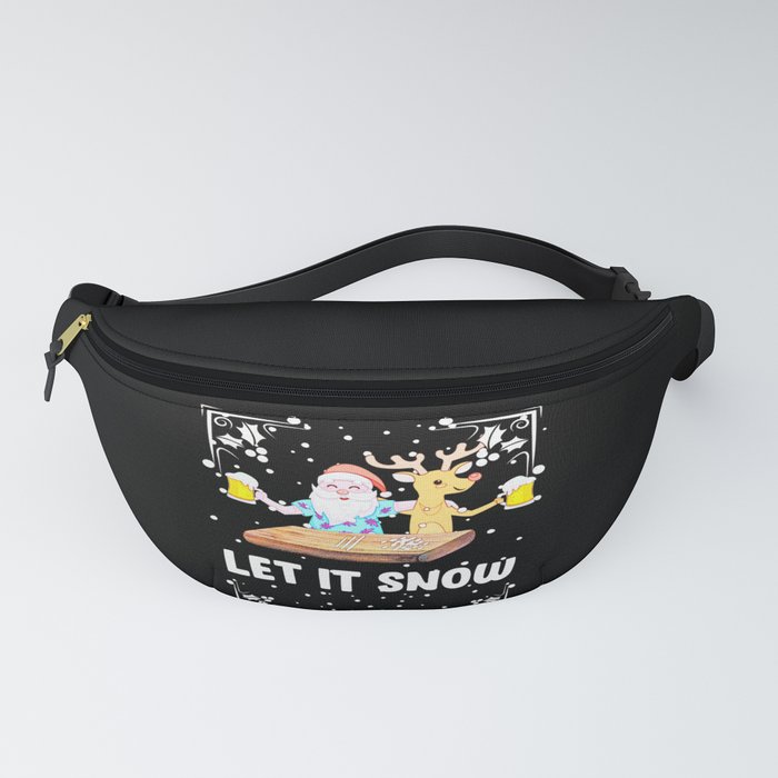 Santa Claus Christmas Cocaine Funny Fanny Pack by sytacdesign
