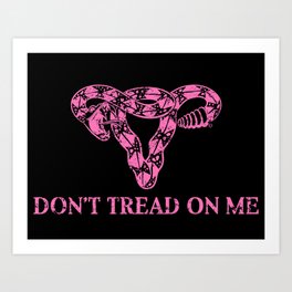 Don't Tread On Me pink Kunstdrucke