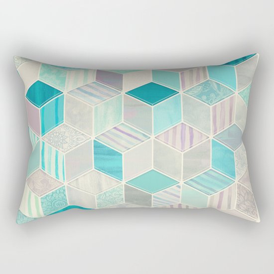 Vacation Patchwork Rectangular Pillow