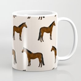 Bay Horse breed farm animal pet pattern horses Mug