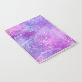 Purple Pink Galaxy Painting Notebook