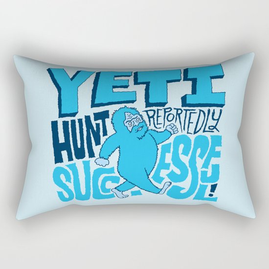 Successful Yeti Hunt Rectangular Pillow