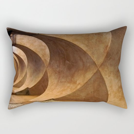 Symmetrical ceiling in Rome. Rectangular Pillow