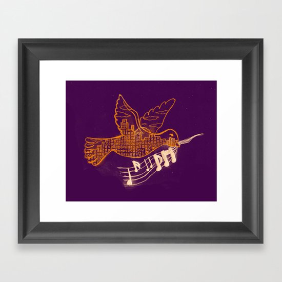 Musical Sunset Framed Art Print