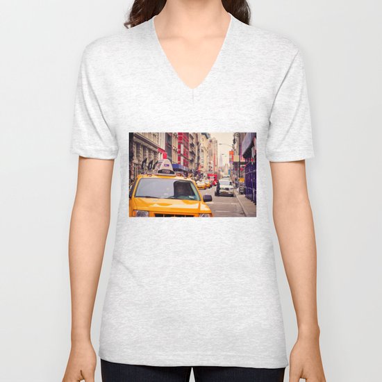 NYC Yellow Cab Unisex V-Neck