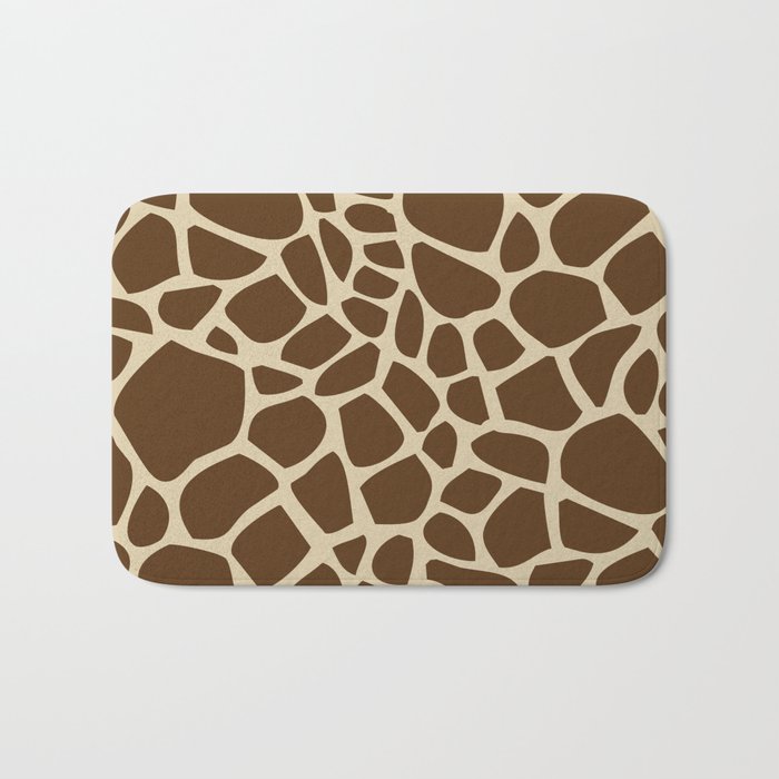 Giraffe Print Pattern Bath Mat