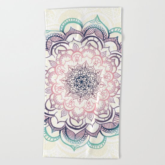 Mermaid Medallion Beach Towel