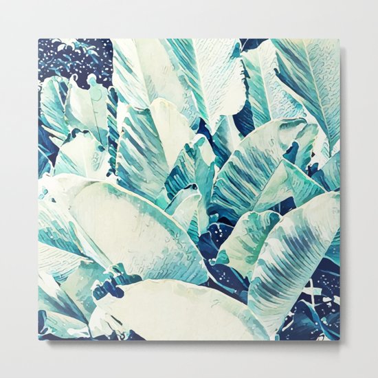 Banana Leaf Crush #society6 #decor #buyart Metal Print