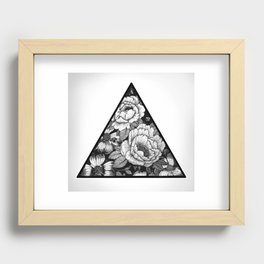 Triangle Recessed Framed Print