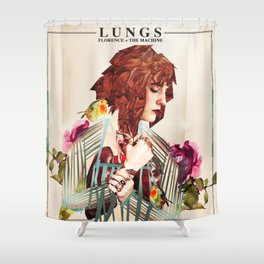florence the machine lungs cartoon 2022 Shower Curtain