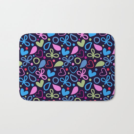 Colorful Lovely Pattern XVIII Bath Mat
