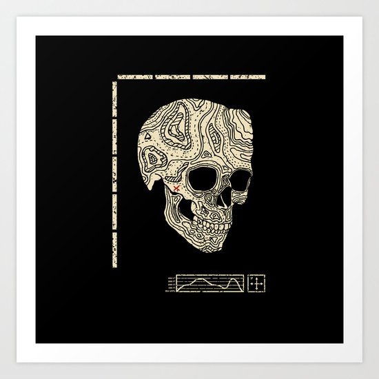 Skullography Art Print