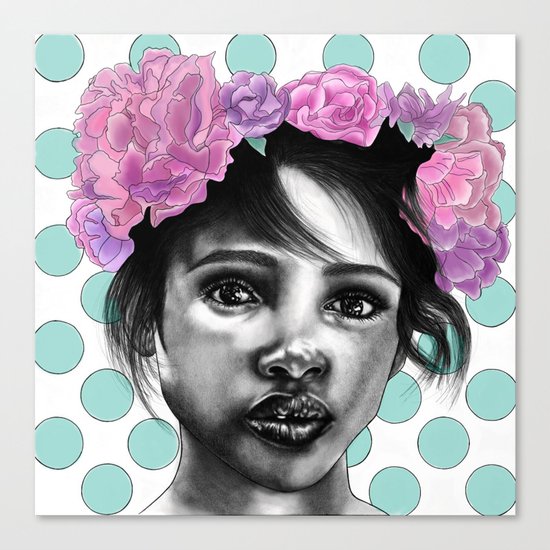 Princesse Paris Rose Canvas Print