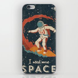 I need more space - Vintage space poster #8 iPhone Skin