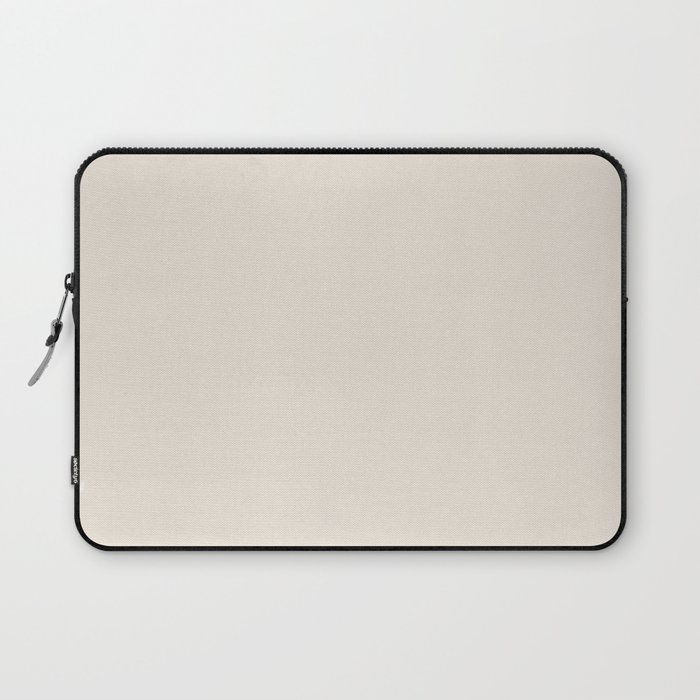 Creamy Off White Solid Color Pairs PPG Pearls And Lace PPG1074-1 - All One Single Shade Hue Colour Laptop Sleeve