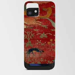 Animal Grotesques Mughal Carpet Fragment Digital Painting iPhone Card Case