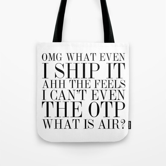 Fangirling is so Vogue Tote Bag