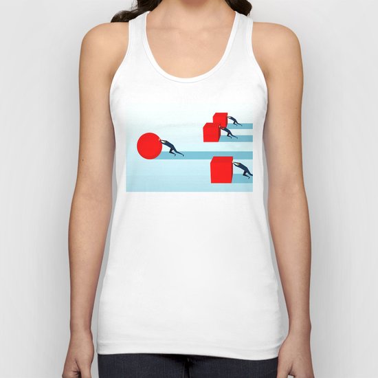 Work smarter Unisex Tank Top